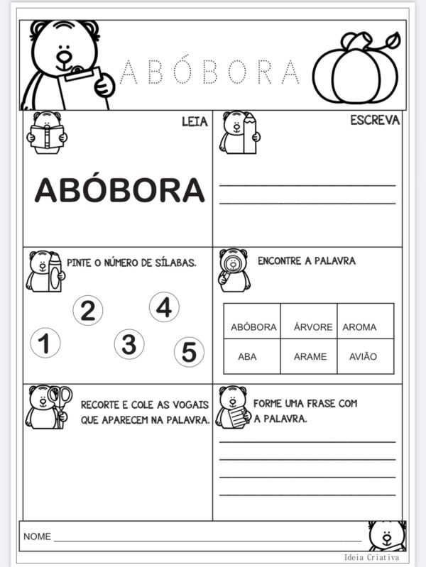 Atividades Alfabetização De palavra em palavra - Imagem 2